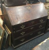 A Georgian oak bureau