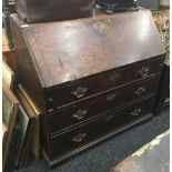 A Georgian oak bureau