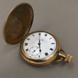 A gold plated pocket watch