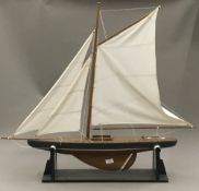 A model pond yacht