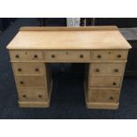 A Victorian pine desk