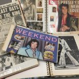 Three scrap books relating to Elvis Presley