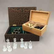 Three chess sets