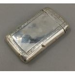 A Victorian silver cigarette case