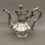 A French silver coffee pot