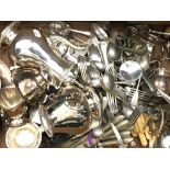 A quantity of silver plate, cutlery, etc.