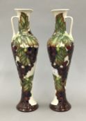 A pair of Moorcroft vases