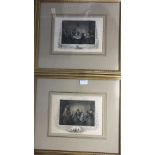 A pair of Victorian framed prints,