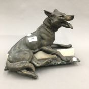 A French Art Deco model of a dog