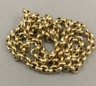 A 9 ct gold necklace (44 grammes total weight)