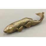 A brass model of a fish