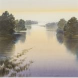 NAOMI TYDEMAN (20th/21st century) British, Sunrise, watercolour, signed, framed and glazed. 38.