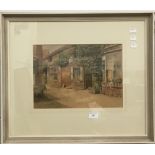 F C OSBORNE (20th century) British, Cottage Mews, watercolour, signed,