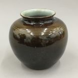 A Korean glaze pottery vase