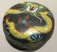 A cloisonne box