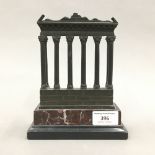 A Grand Tour type bronze model of Ancient Roman ruins