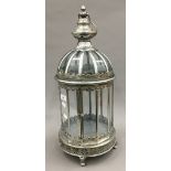 A silvered lantern