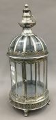 A silvered lantern