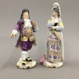 A pair of Continental porcelain figures