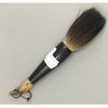 A Chinese calligraphy brush