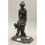 A Victorian spelter figural group