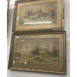 A NORLAND, Two Cheshire Scenes, watercolours,