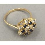 An 18 ct gold diamond ring