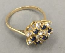 An 18 ct gold diamond ring