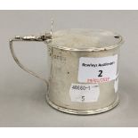 A Victorian silver mustard pot