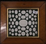 A quantity of maple framed intaglios