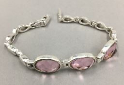 A silver dress bracelet