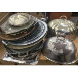 A quantity of plated trays,