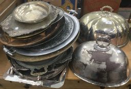 A quantity of plated trays,