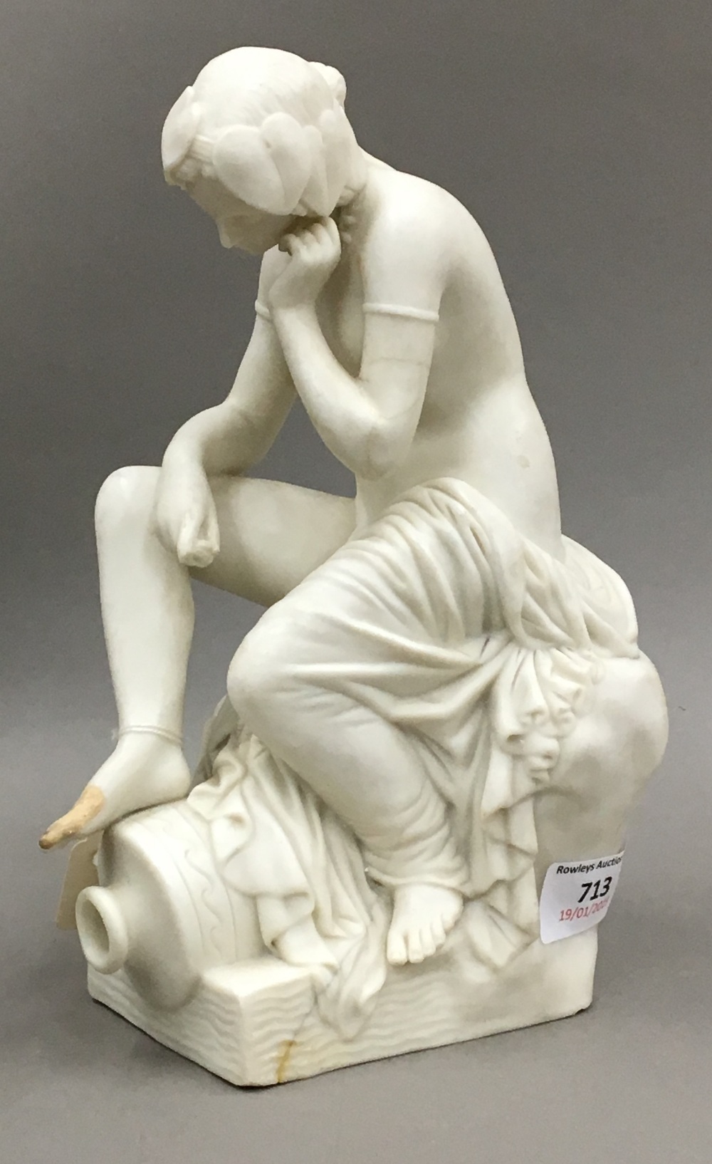 A Victorian Copeland Parian Ware classical figurine
