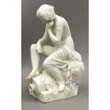 A Victorian Copeland Parian Ware classical figurine
