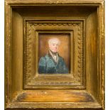 THOMAS OVERTON (active circa 1820-1850) Portrait miniature of Law Esquire of Woodstock House,