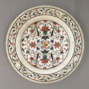 A 19th century marble plate