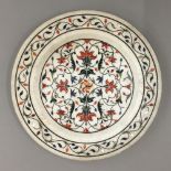 A 19th century marble plate