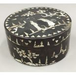 A Chinese mother-of-pearl inlaid lacquered box