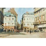 After GEORGE AYLING (1887-1960) British, Parisian Street Scene, oil on board, bears signature,