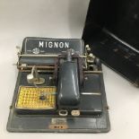 A vintage Mignon typewriter