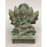 A bronze figure of Ganesh