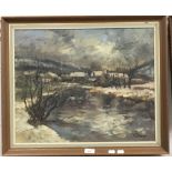 TERRY KIRMAN (1939-1997) British, Landscape, oil on canvas, signed,