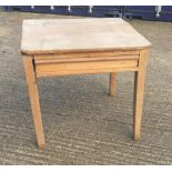 A small Victorian pine preparation table