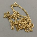 An 18 ct gold chain (8 grammes total weight)
