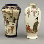 Two Satsuma vases