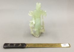 A Chinese model of Guanyin and a Japanese paperknife