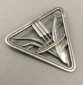 A Georg Jensen silver brooch