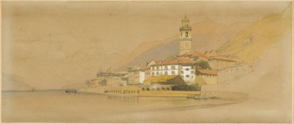 HARRY JOHN JOHNSON (1826-1884) British Bellagio, Lake Como Watercolour and bodycolour,