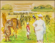 SYDNEY SMITH (20th century) British (AR) The Owners Enclosure Watercolour, signed and dated 58,